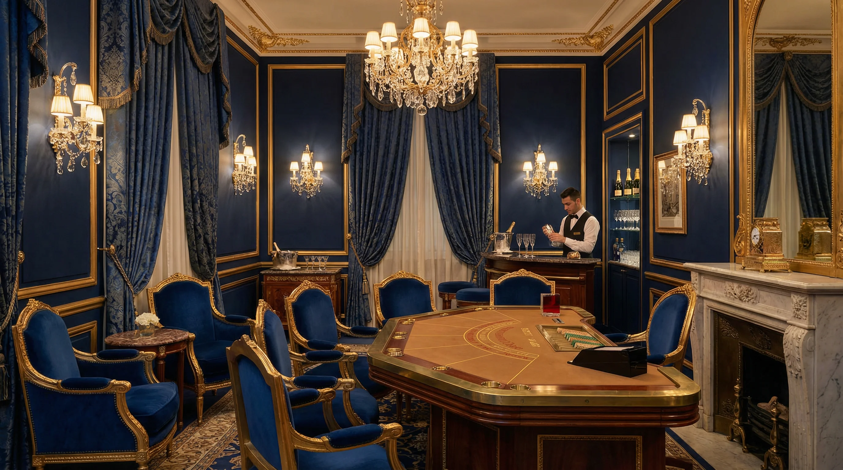 贵宾包厢场景展示，尽享 真人百家乐 的奢华体验